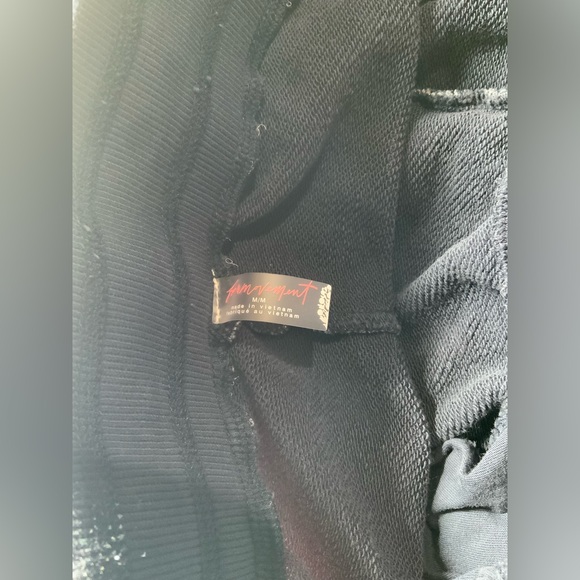 Free People Movement Charcoal Fleece Athletic Sweat Shorts, Women’s MED, EUC - Picture 3 of 5